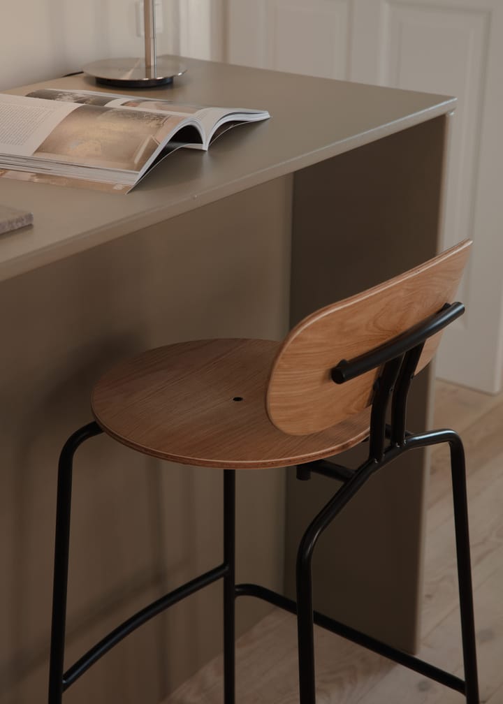 Krzesło barowe Curious 75 cm, Oak-black Umage