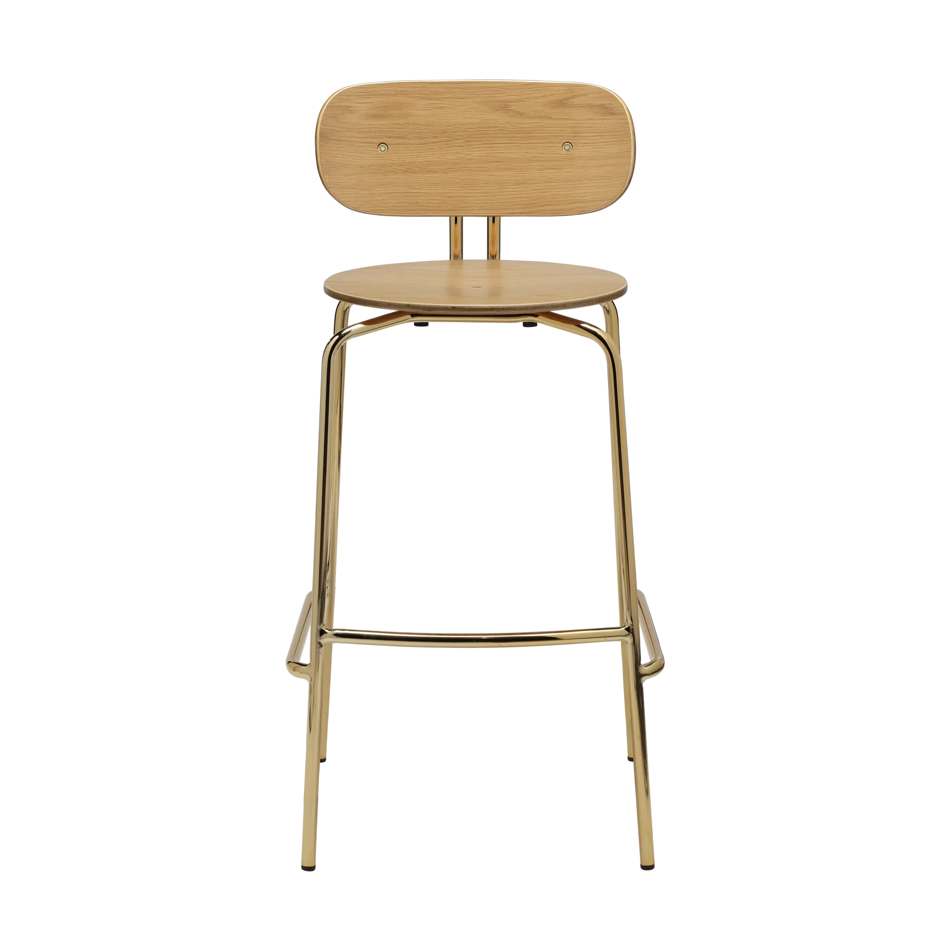 Krzesło barowe Curious 75 cm, Oak-brass Umage