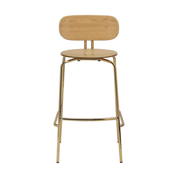 Krzesło barowe Curious 75 cm - Oak-brass - Umage