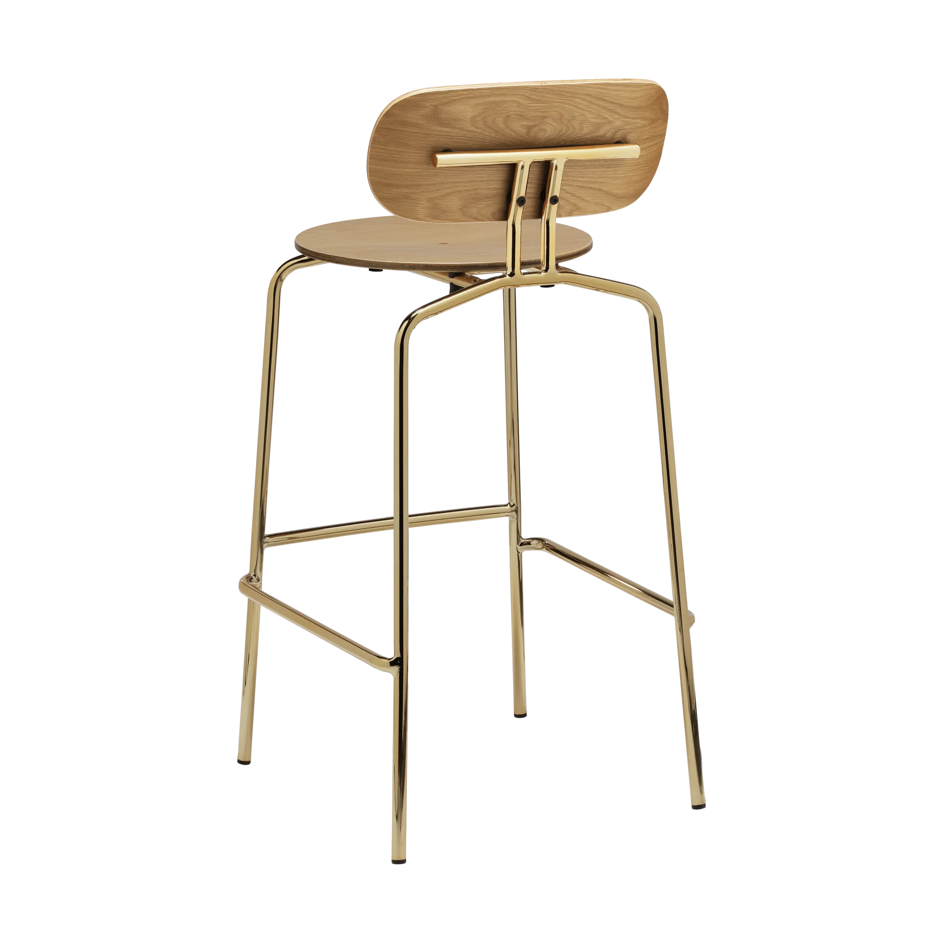 Krzesło barowe Curious 75 cm, Oak-brass Umage