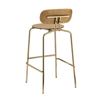 Krzesło barowe Curious 75 cm - Oak-brass - Umage