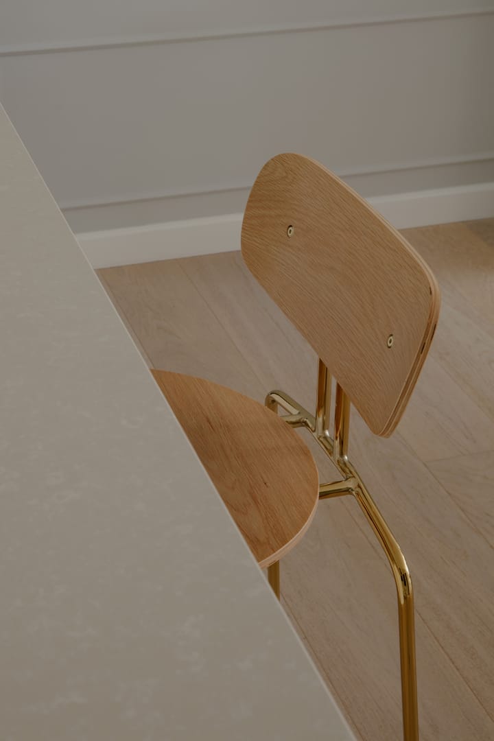 Krzesło barowe Curious 75 cm, Oak-brass Umage