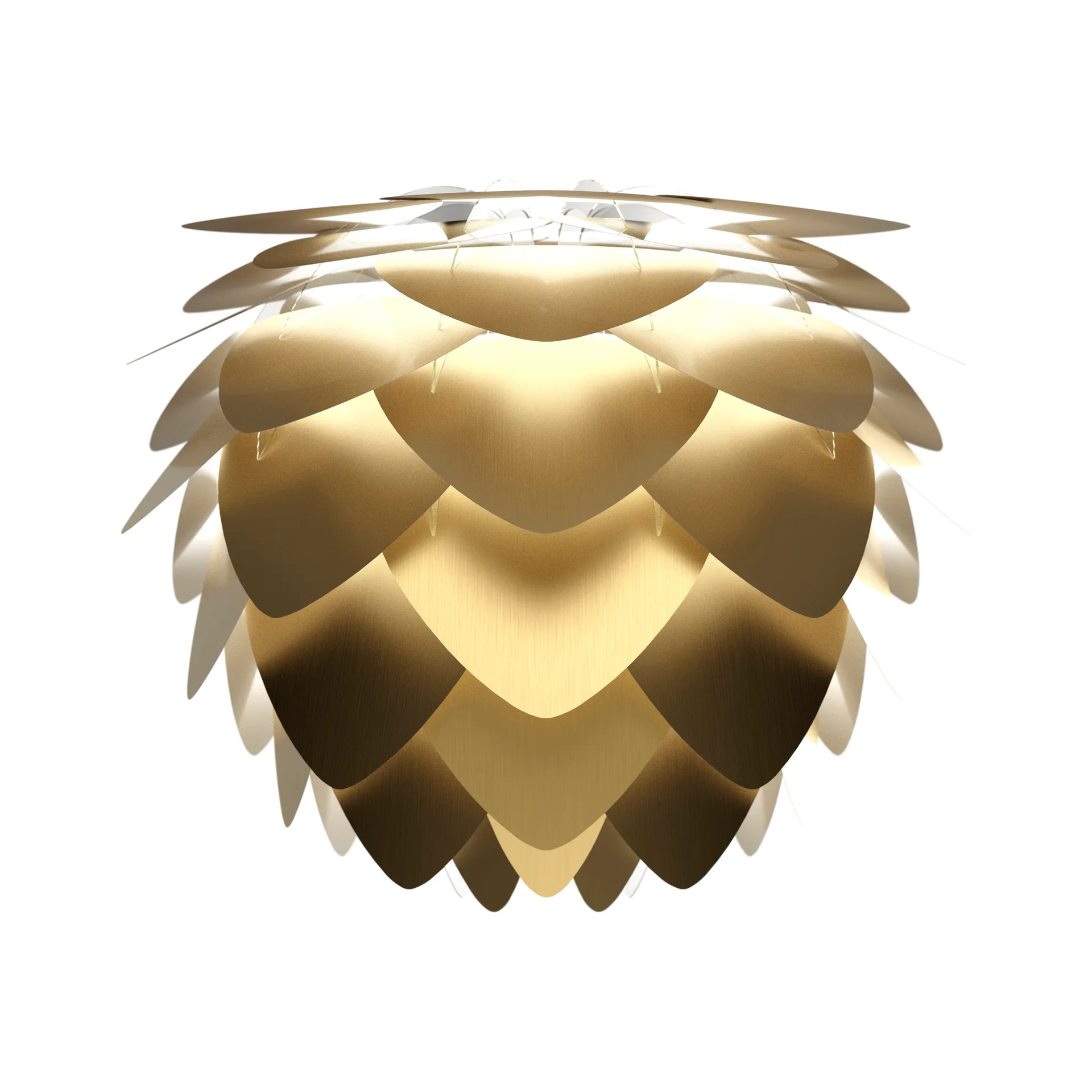 Lampa Aluvia szczotkowany mosiądz, 40 cm Umage