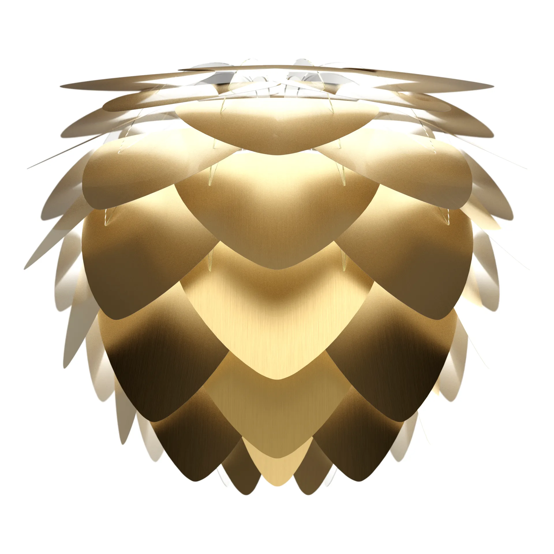 Lampa Aluvia szczotkowany mosiądz, 59 cm Umage