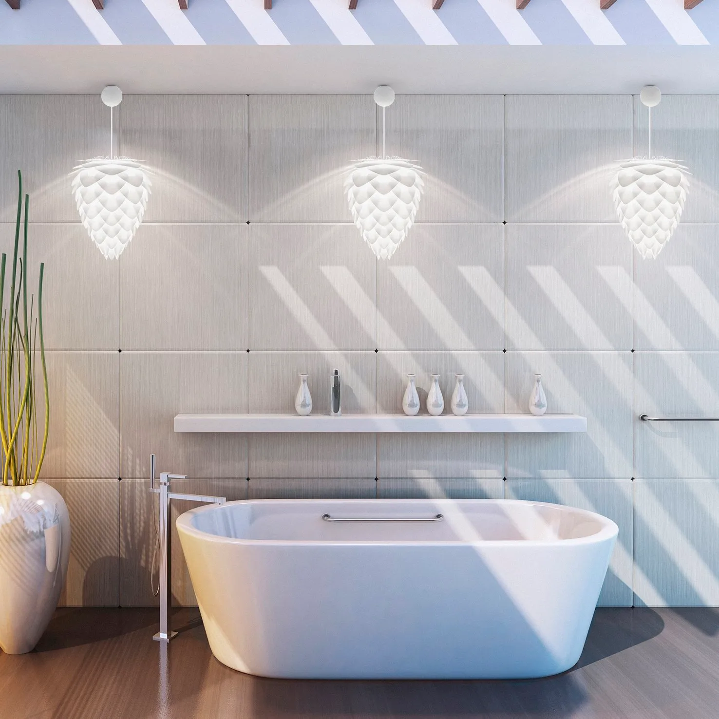 Lampa Conia biała, Ø 30 cm Umage