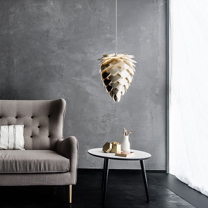 Lampa Conia mosiądz szczotkowany, Ø 40 cm Umage