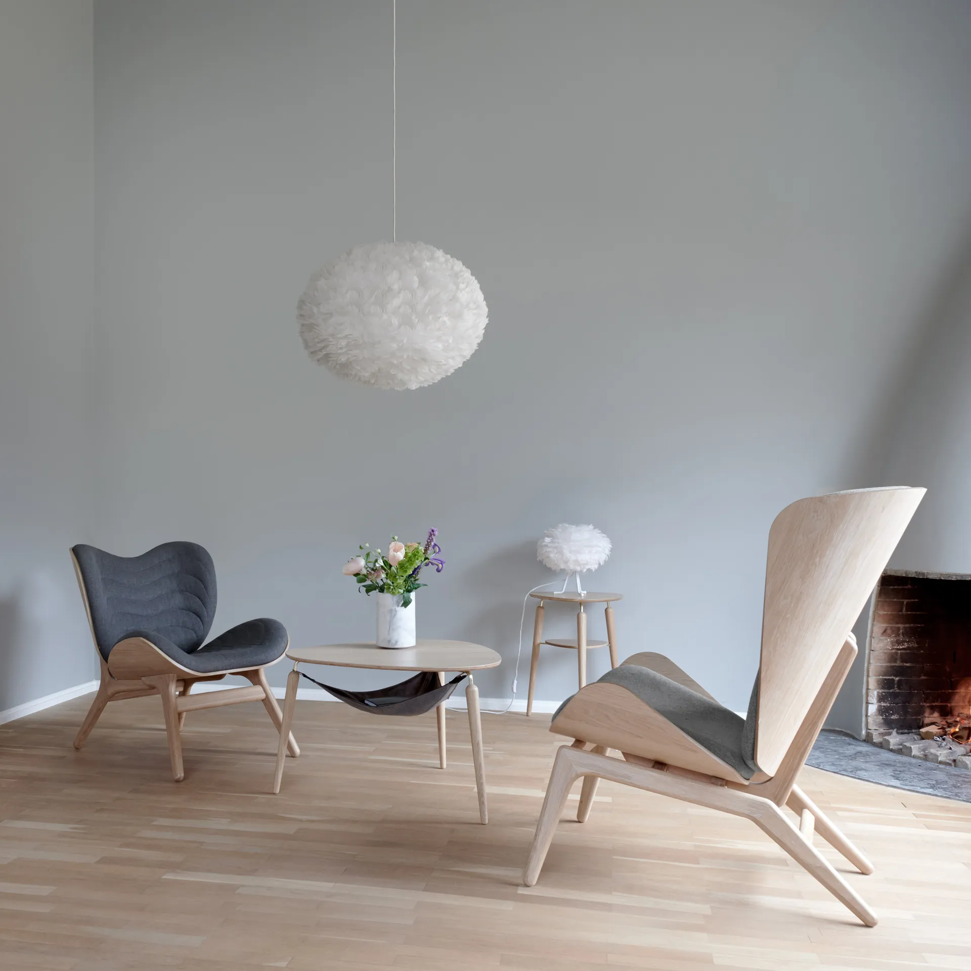 Lampa Eos biała, Duża Ø 65 cm Umage