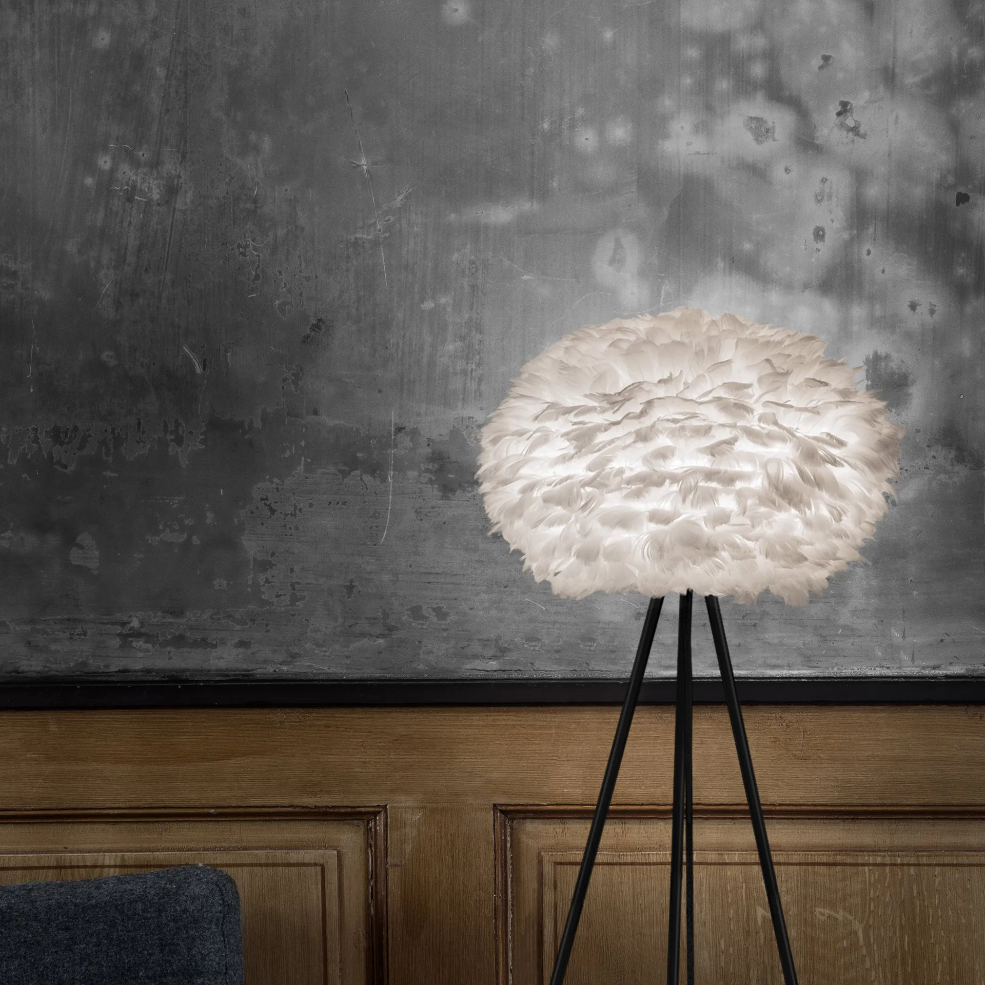 Lampa Eos biała, Średnia Ø 45 cm Umage