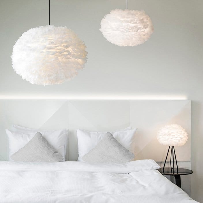 Lampa Eos biała, Średnia Ø 45 cm Umage