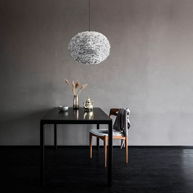 Lampa Eos jasnoszary, duży Ø 65 cm Umage