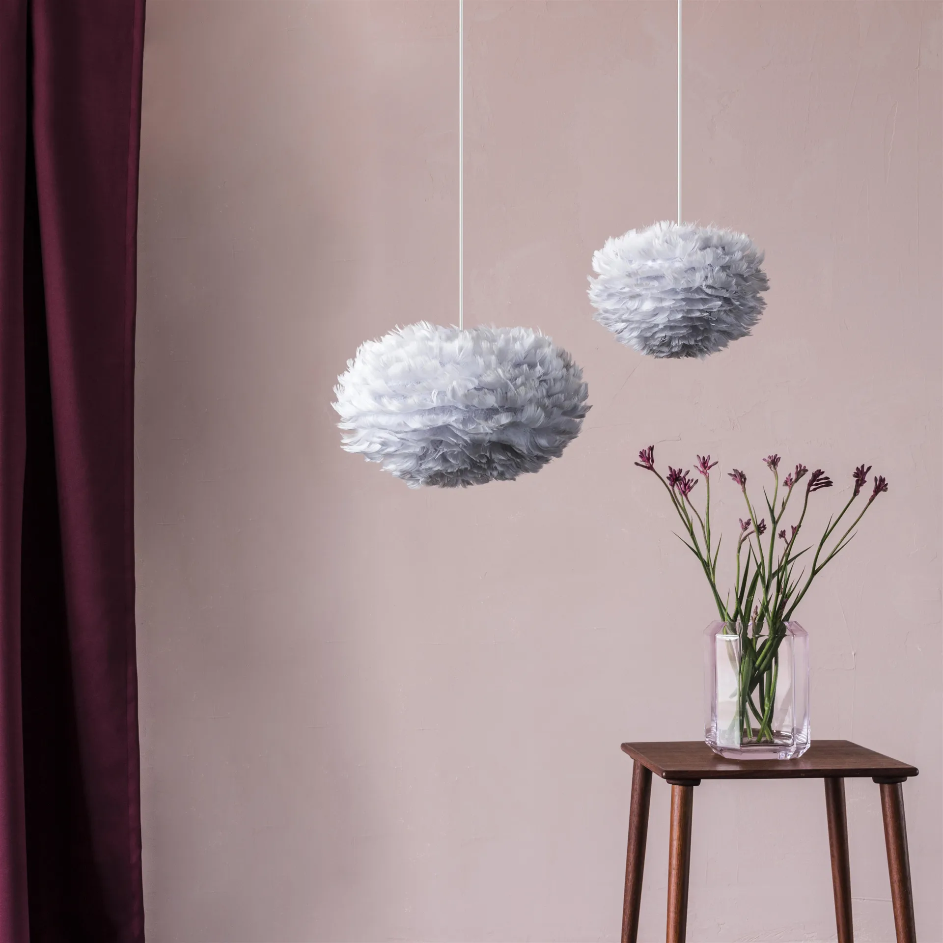 Lampa Eos jasnoszary, mini Ø 35 cm Umage