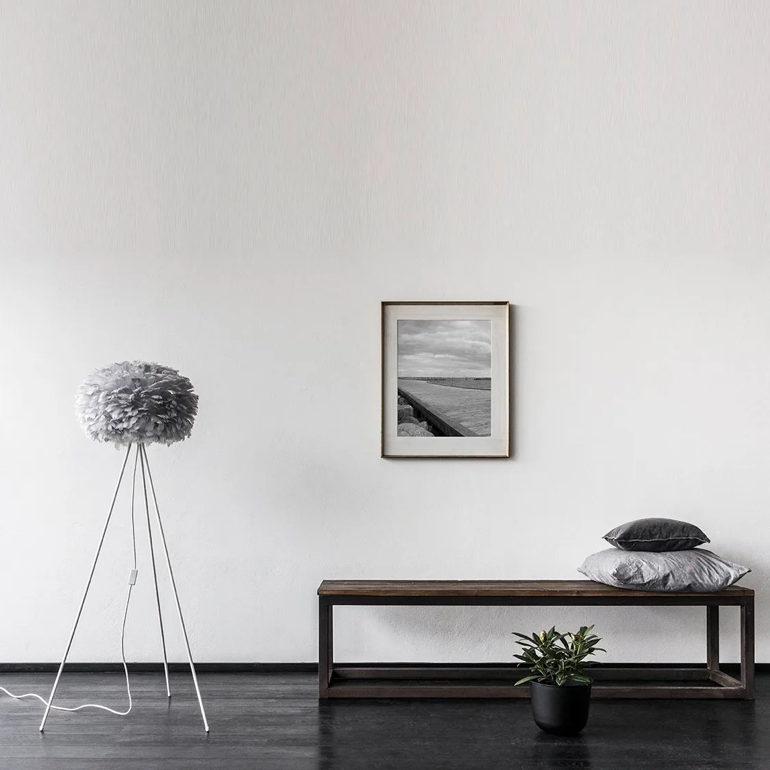 Lampa Eos jasnoszary, średni Ø 45 cm Umage