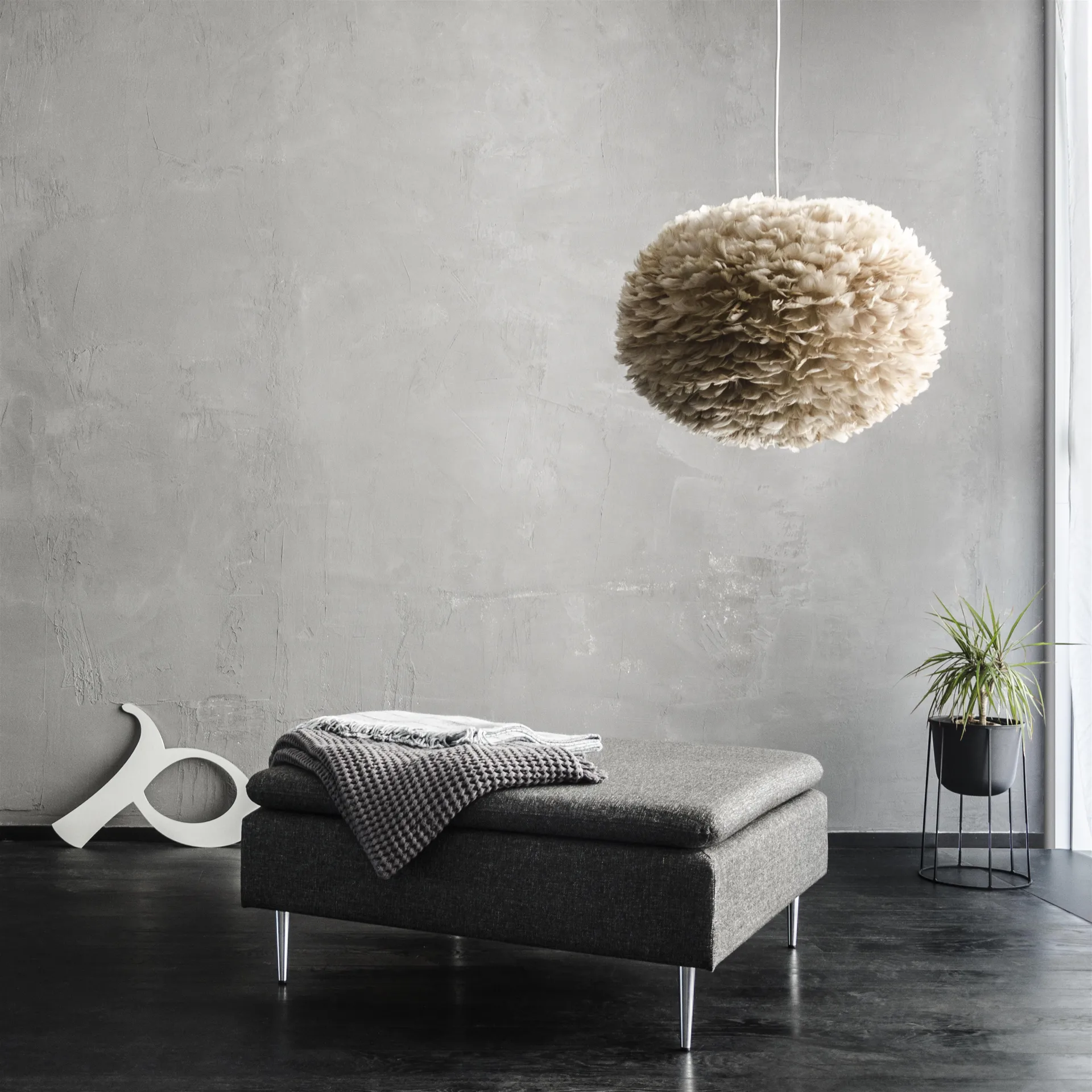 Lampa Eos - Jasny brąz, Duża Ø 65 cm Umage