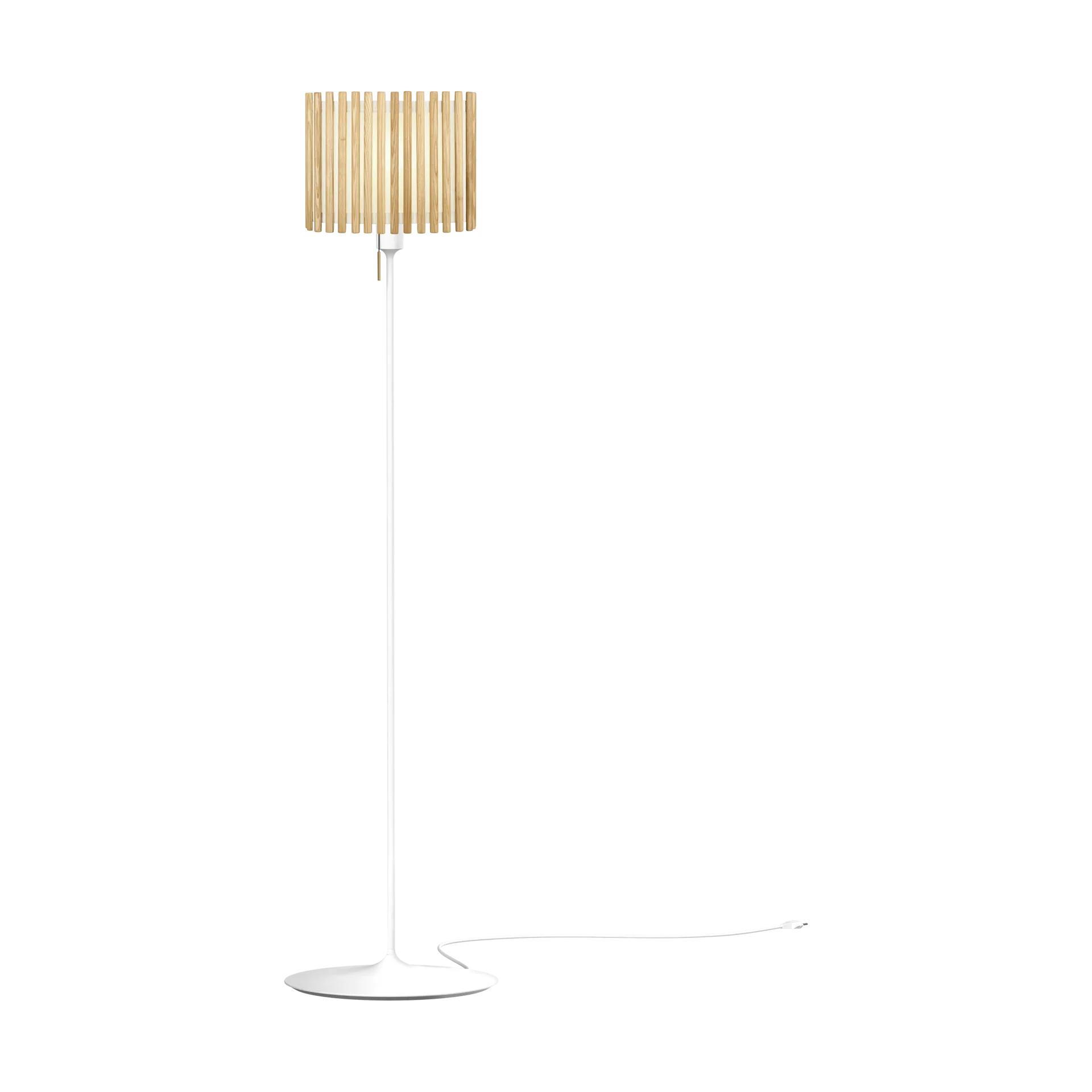 Lampa podłogowa Komorebi średnia, Rectangular oak-biały Umage