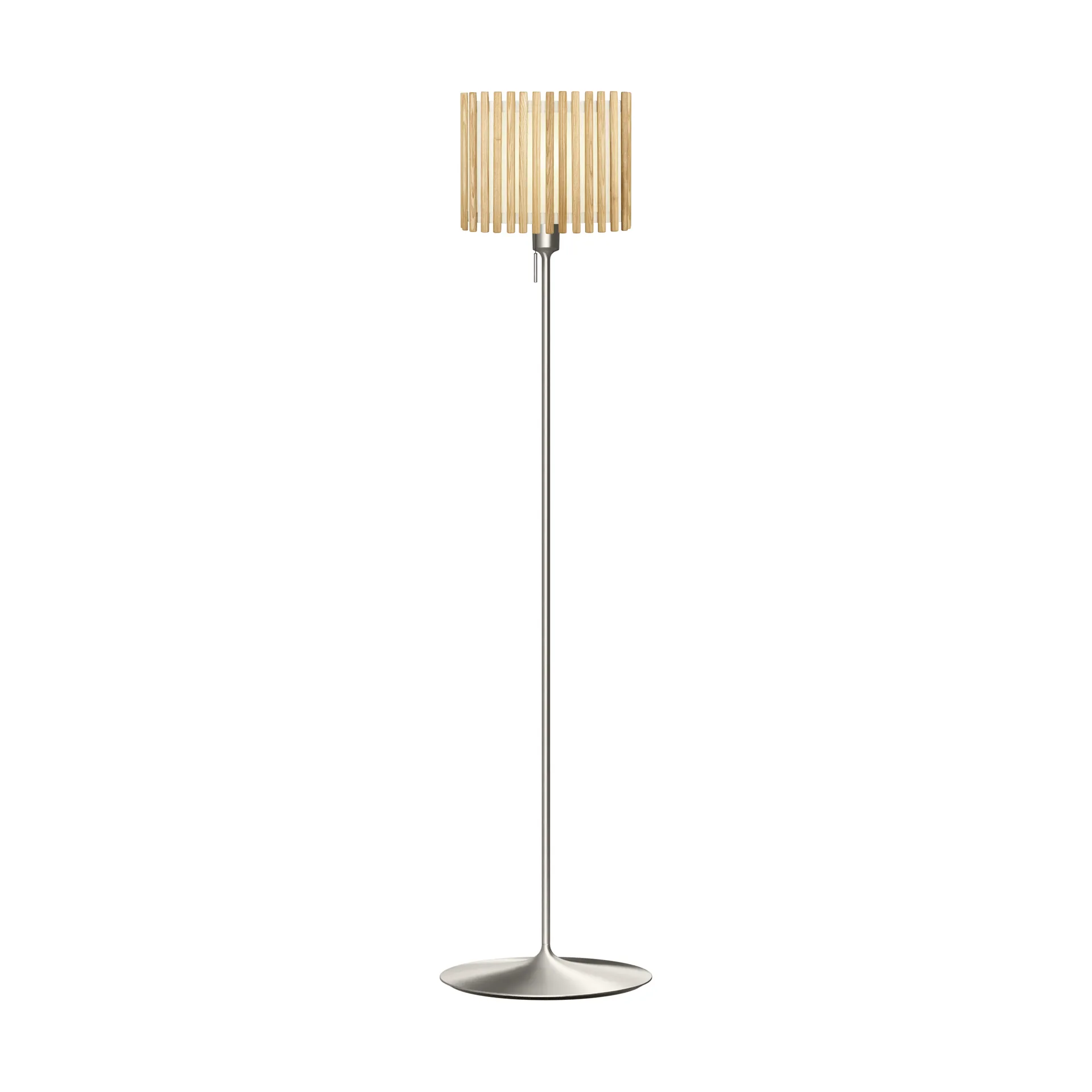 Lampa podłogowa Komorebi średnia, Rectangular oak-szczotkowana stal Umage