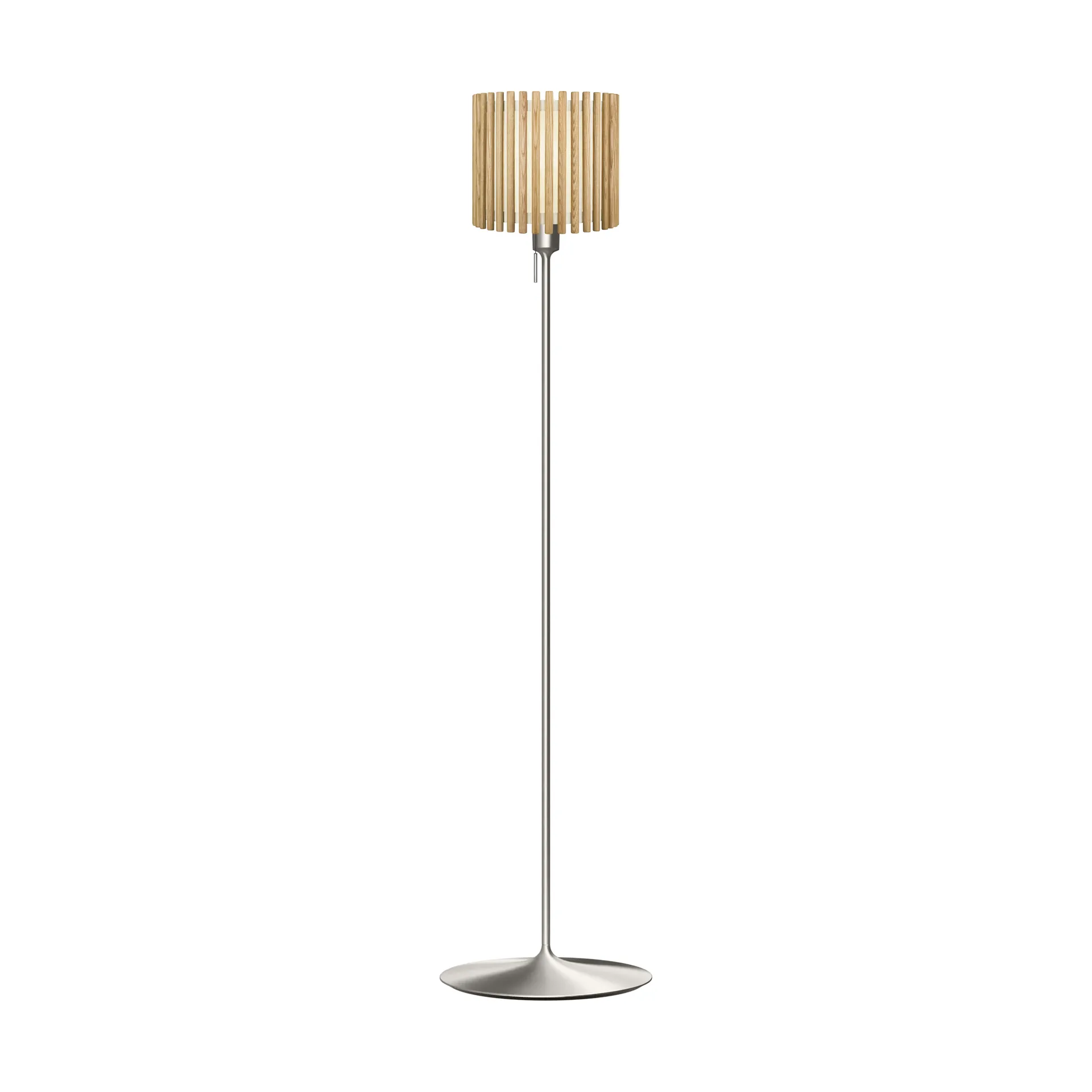 Lampa podłogowa Komorebi średnia, Szczotkowany mosiądz Umage