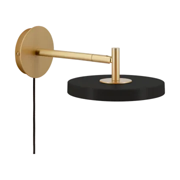 Lampa ścienna Asteria Wall - Short, Black-brass - Umage