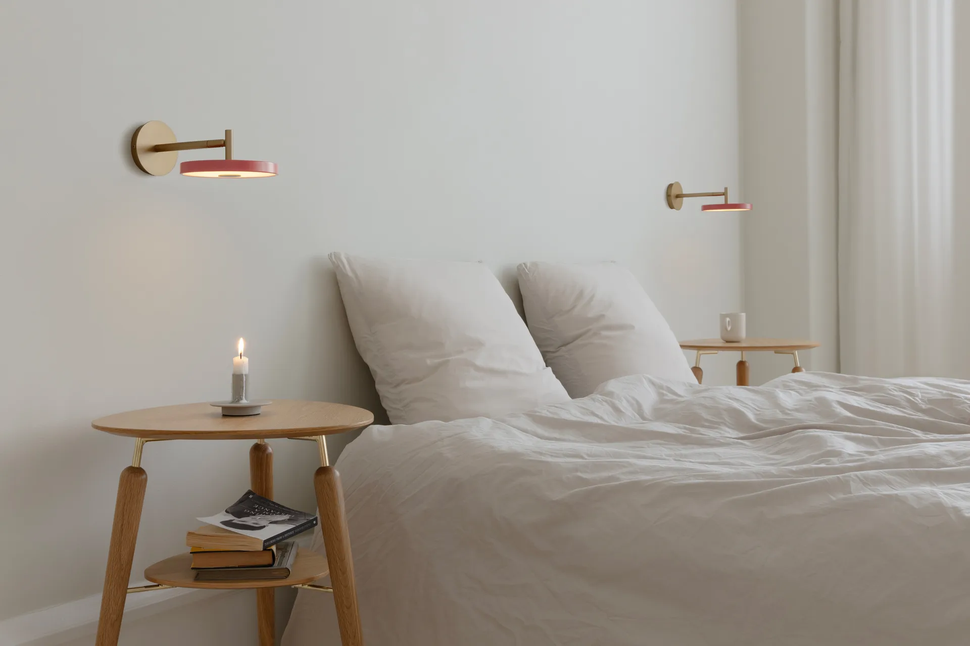 Lampa ścienna Asteria Wall, Short, Nuance rose-brass Umage