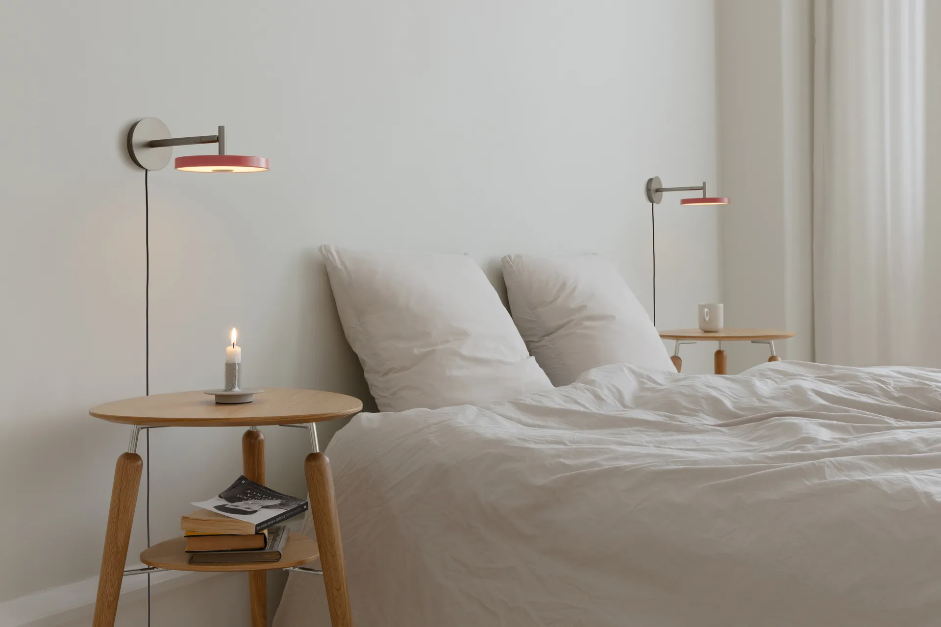 Lampa ścienna Asteria Wall, Short, Nuance rose-chrome Umage