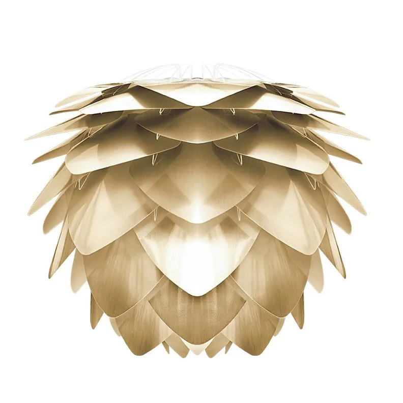 Lampa Silvia szczotkowany mosiądz, Ø 50 cm Umage