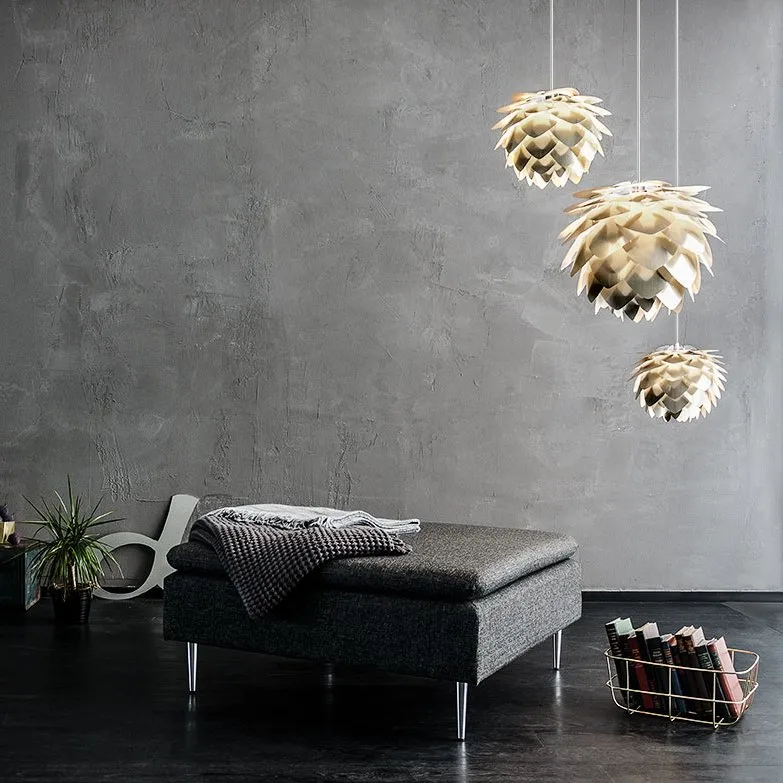 Lampa Silvia szczotkowany mosiądz, Ø 50 cm Umage