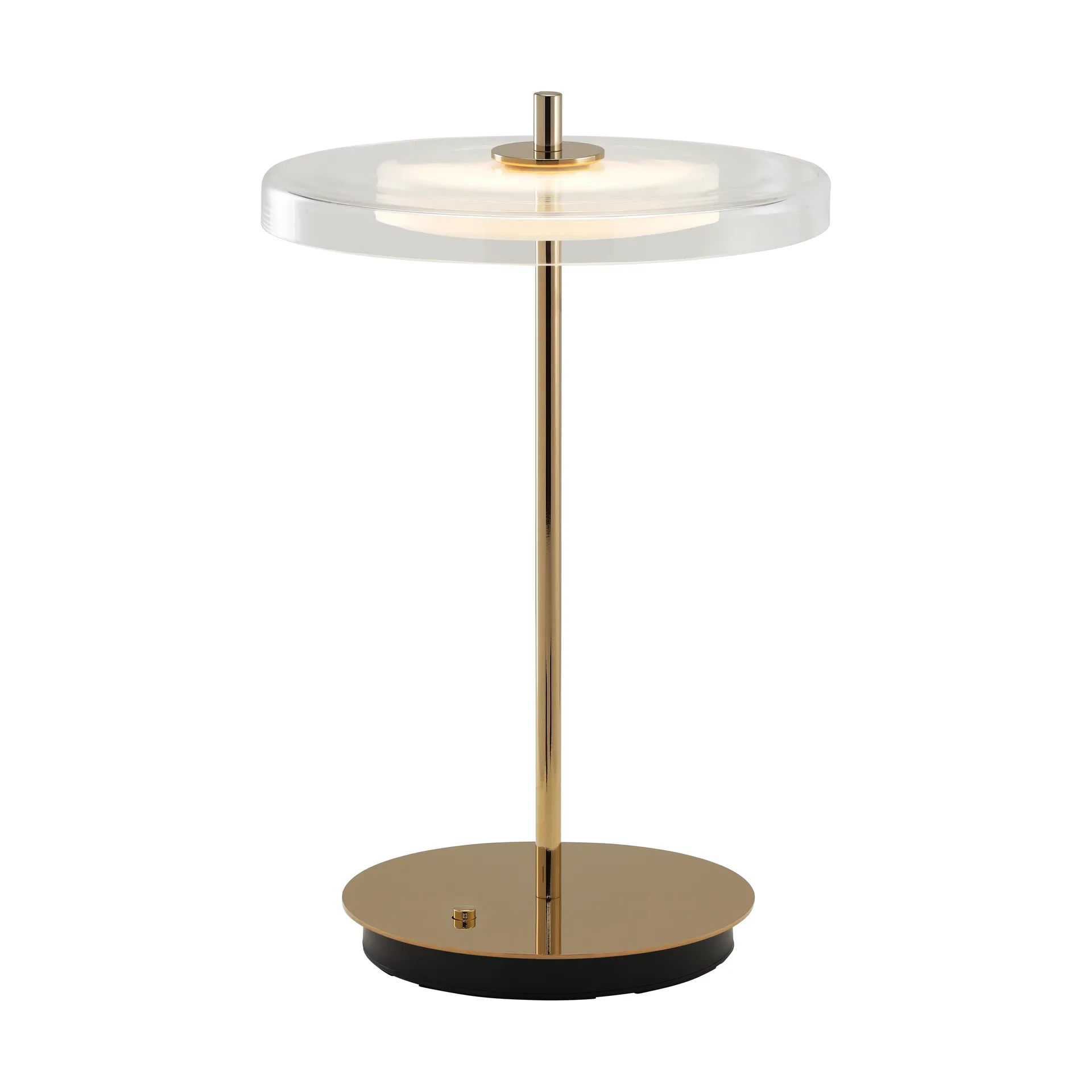 Lampa stołowa Asteria Move, Glass-polished brass Umage