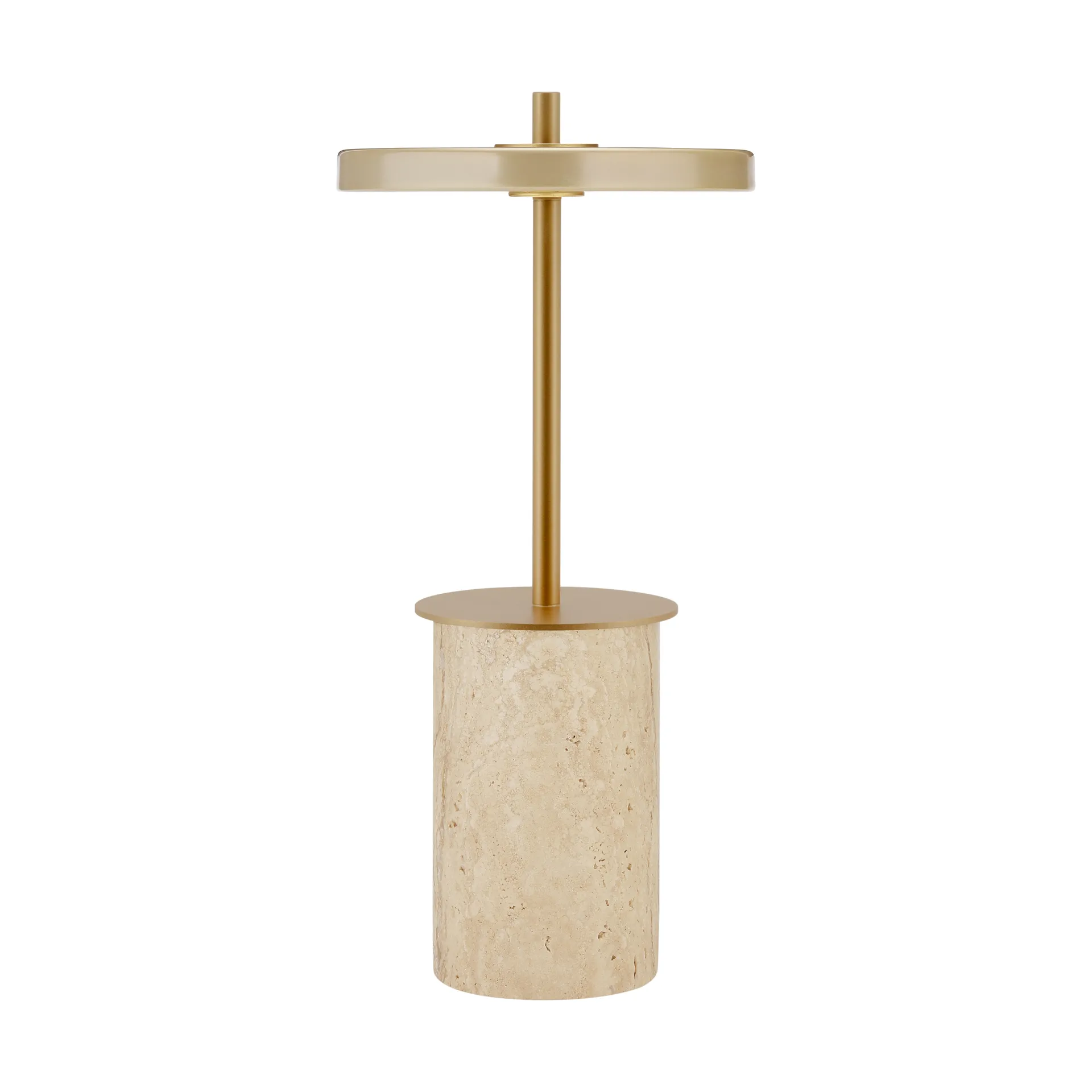 Lampa stołowa Asteria Move Mini Ø12x25,5 cm, Clay Travertine-mosiądz Umage