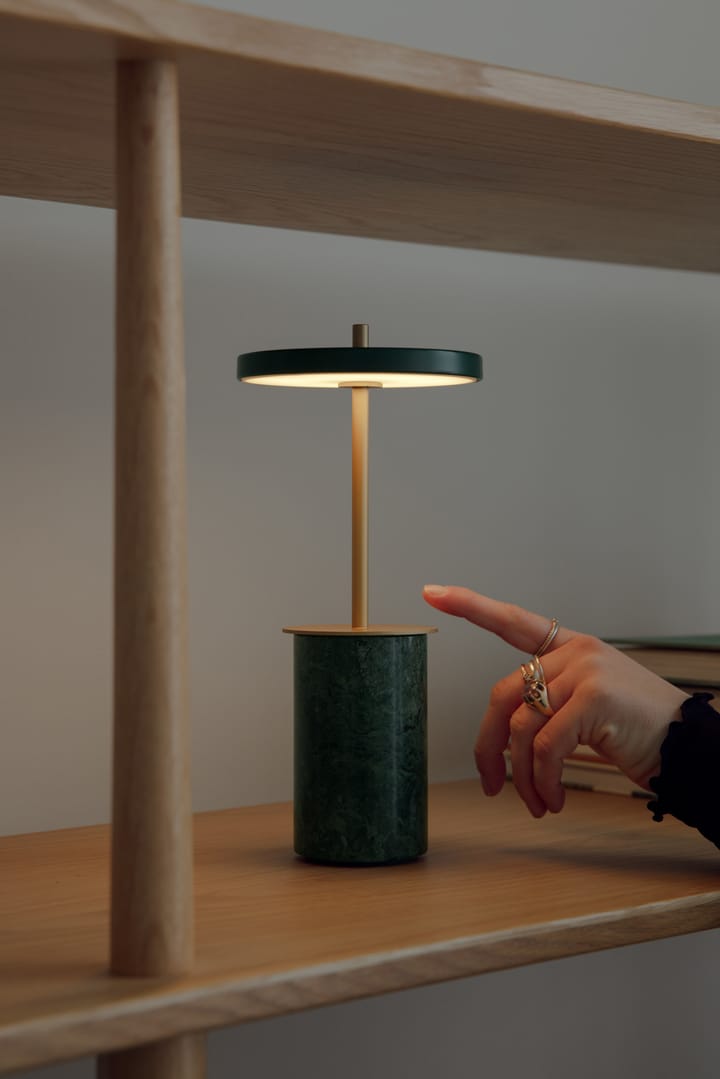 Lampa stołowa Asteria Move Mini Ø12x25,5 cm, Green marble Umage
