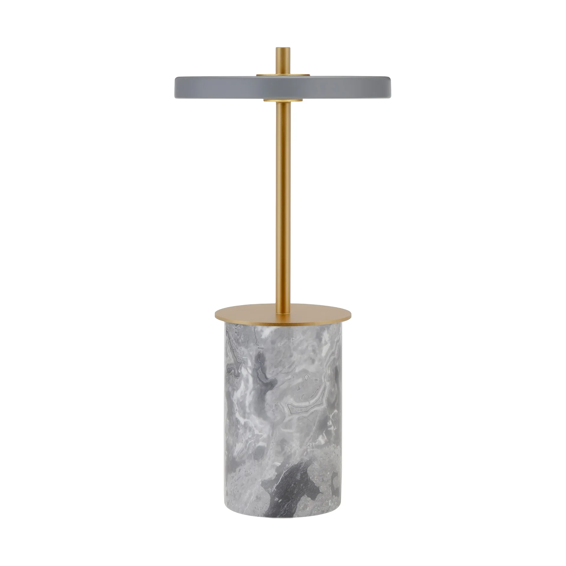 Lampa stołowa Asteria Move Mini Ø12x25,5 cm, Grey Marble-mosiądz Umage