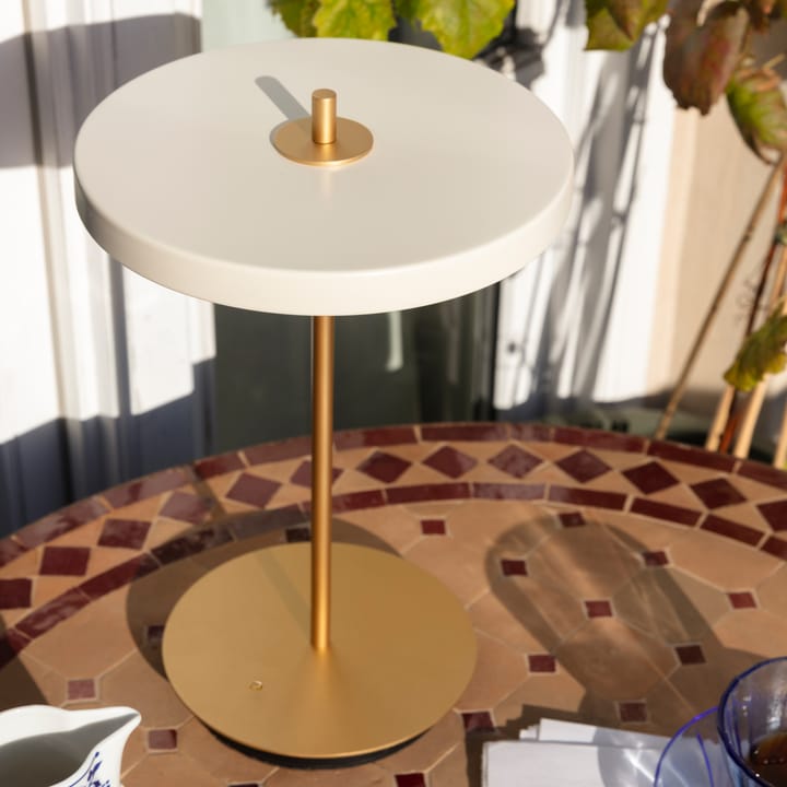 Lampa stołowa Asteria Move, Pearl white Umage