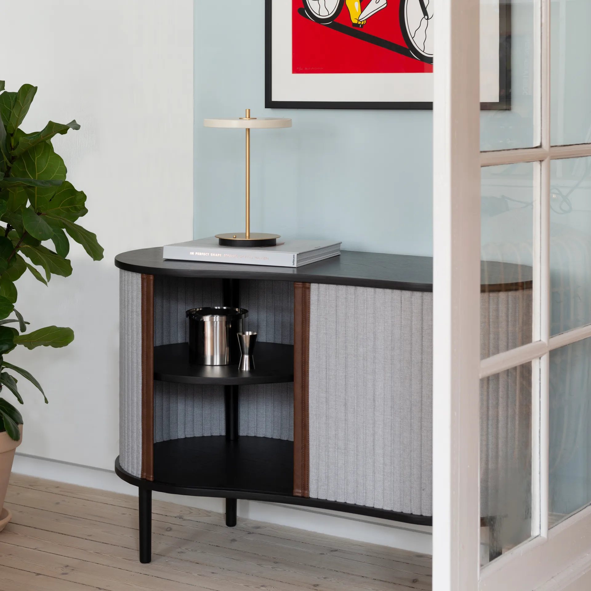 Lampa stołowa Asteria Move, Pearl white Umage