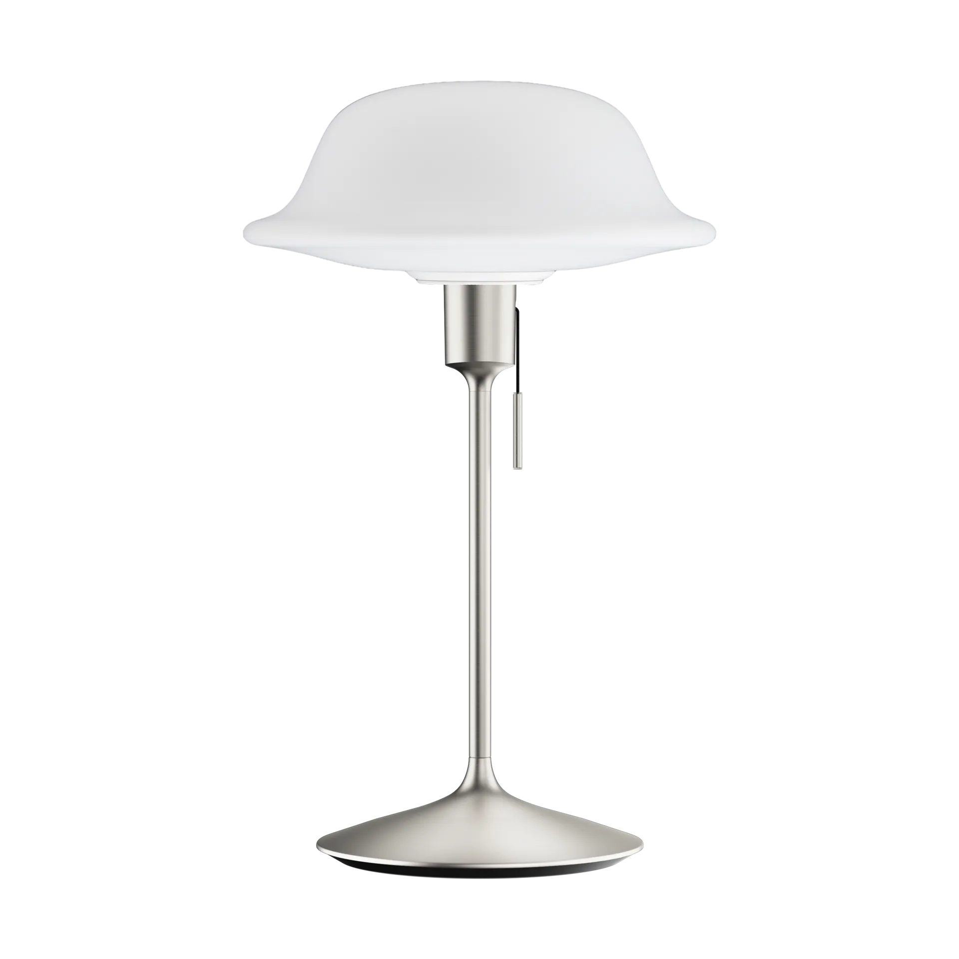 Lampa stołowa Butler, Biały-szczotkowana stal Umage