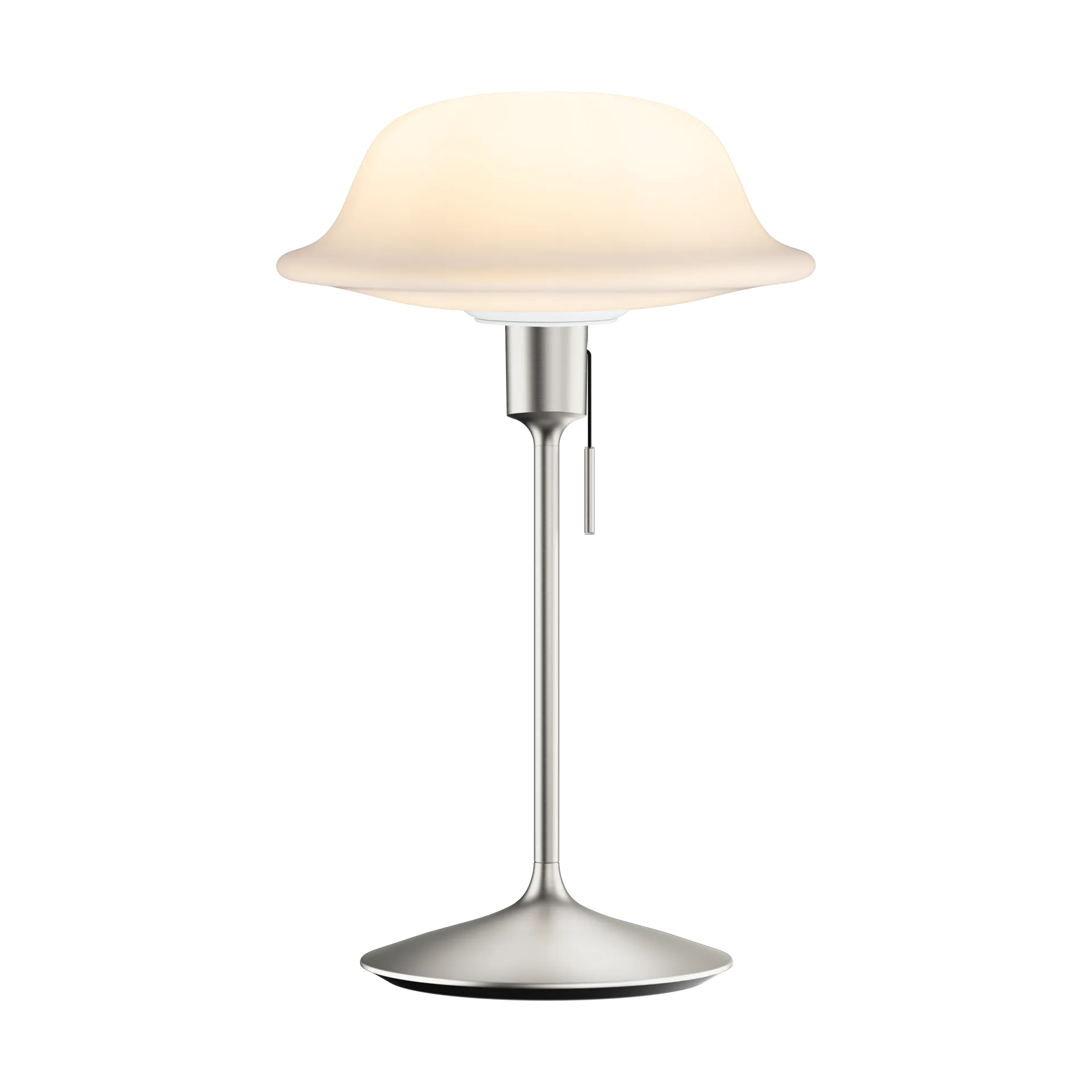 Lampa stołowa Butler, Biały-szczotkowana stal Umage