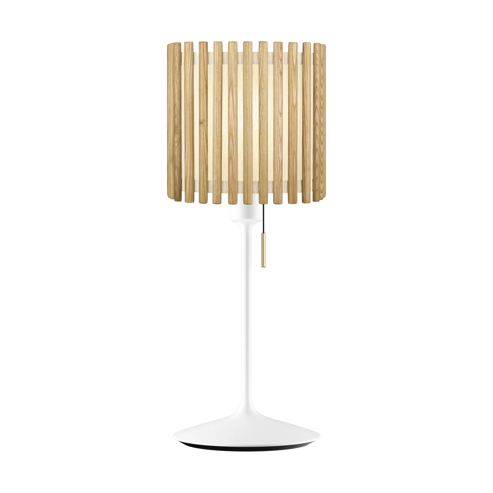 Lampa stołowa Komorebi średnia, Square oak-Biały Umage