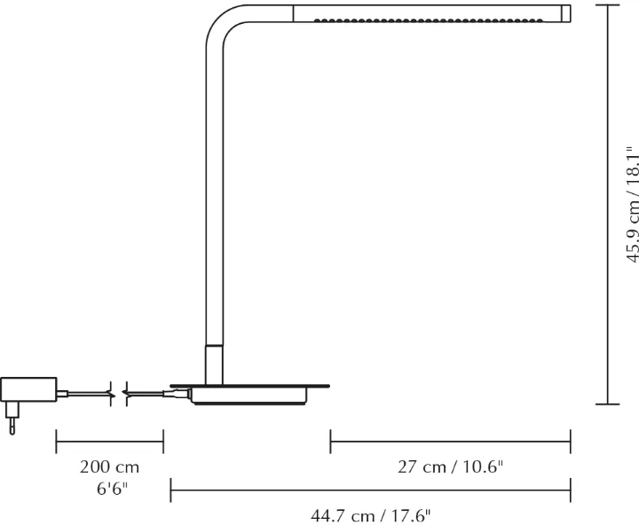 Lampa stołowa Omni Table, Black Umage