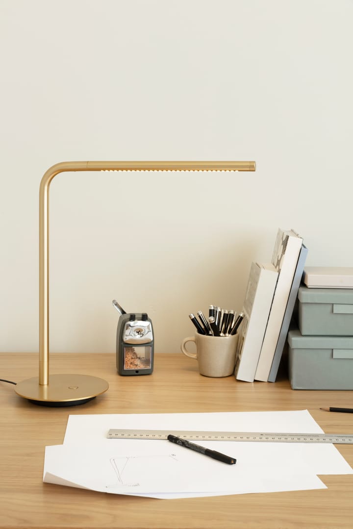 Lampa stołowa Omni Table, Mosiądz szczotkowany Umage