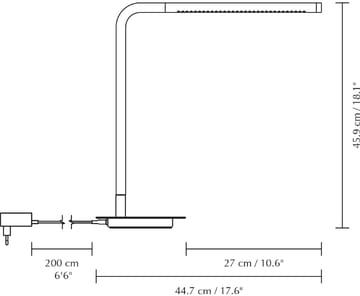 Lampa stołowa Omni Table - Steel - Umage