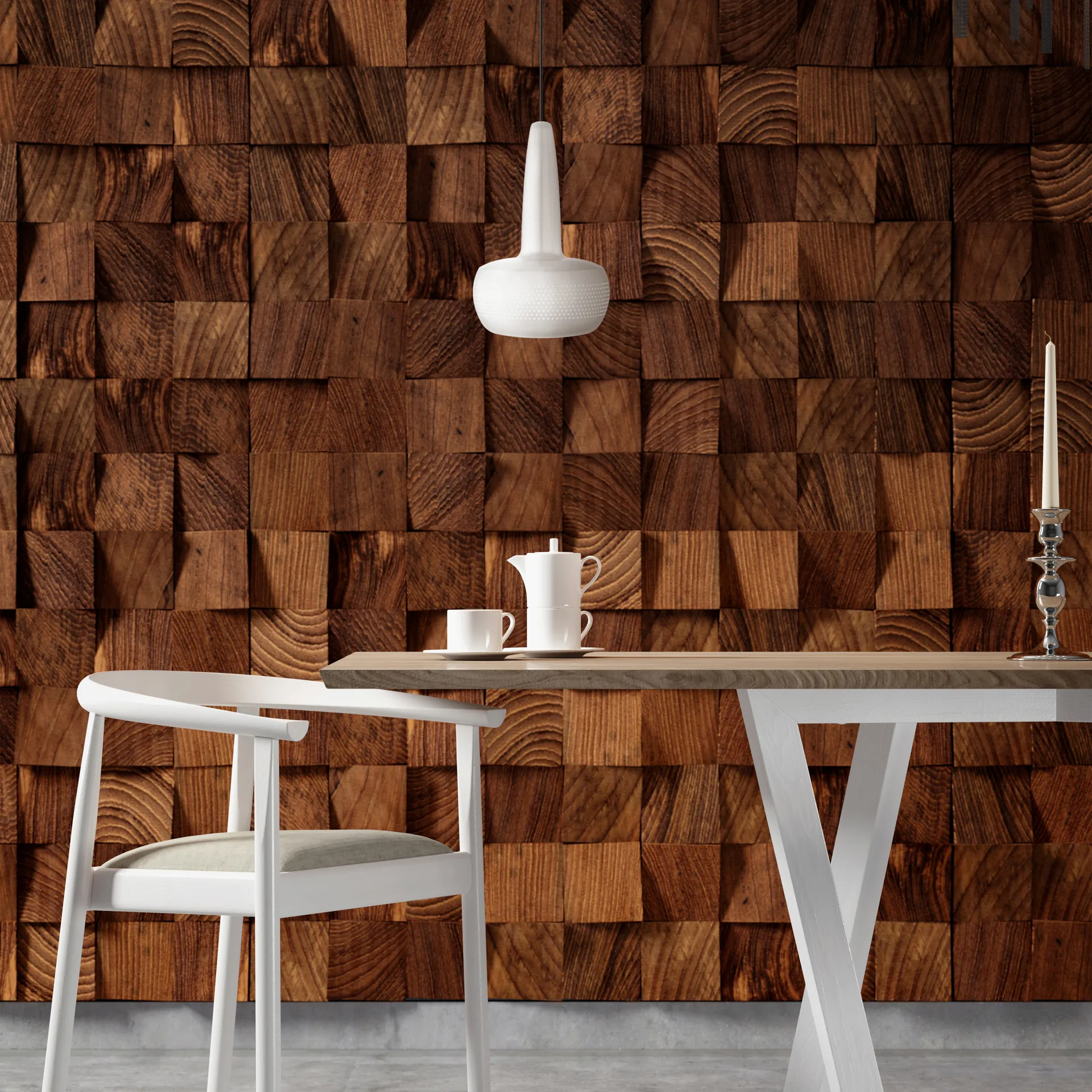 Lampa sufitowa Clava Ø21,5 cm, Matowa biel Umage