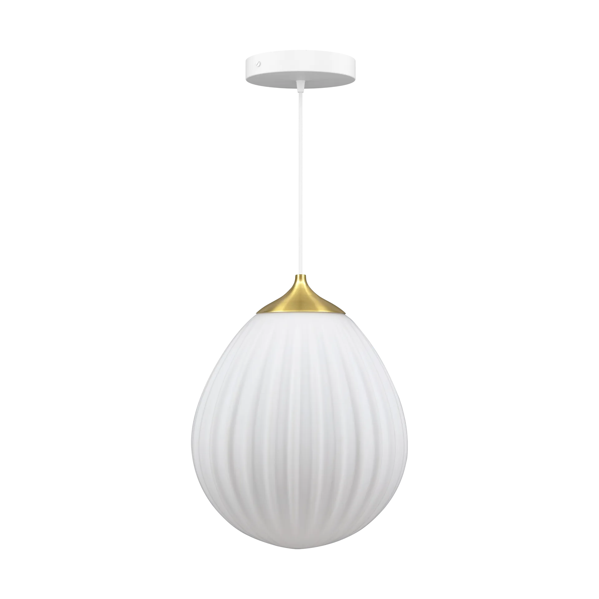 Lampa wisząca Around The World średnia, Szczotkowany mosiądz Umage