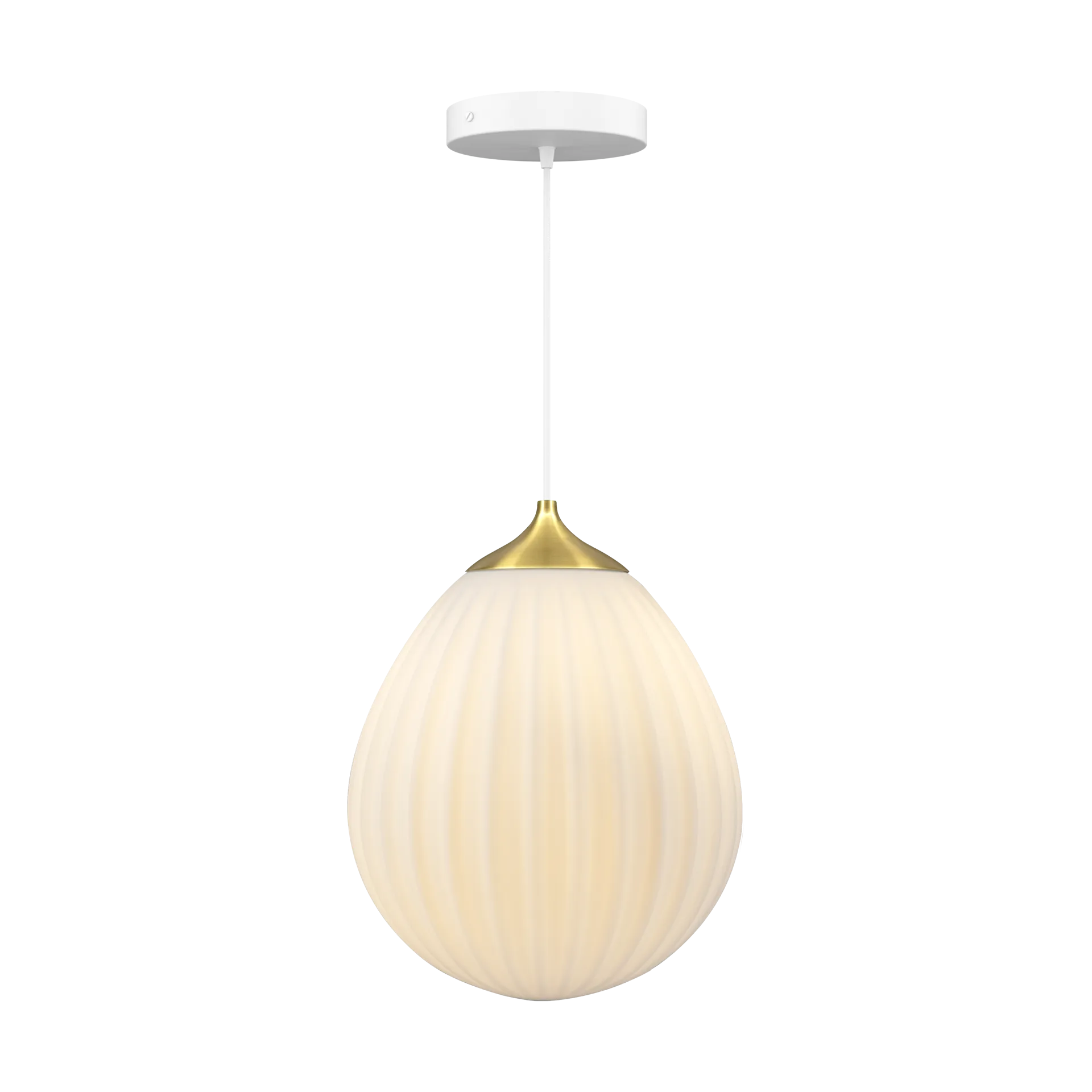 Lampa wisząca Around The World średnia, Szczotkowany mosiądz Umage