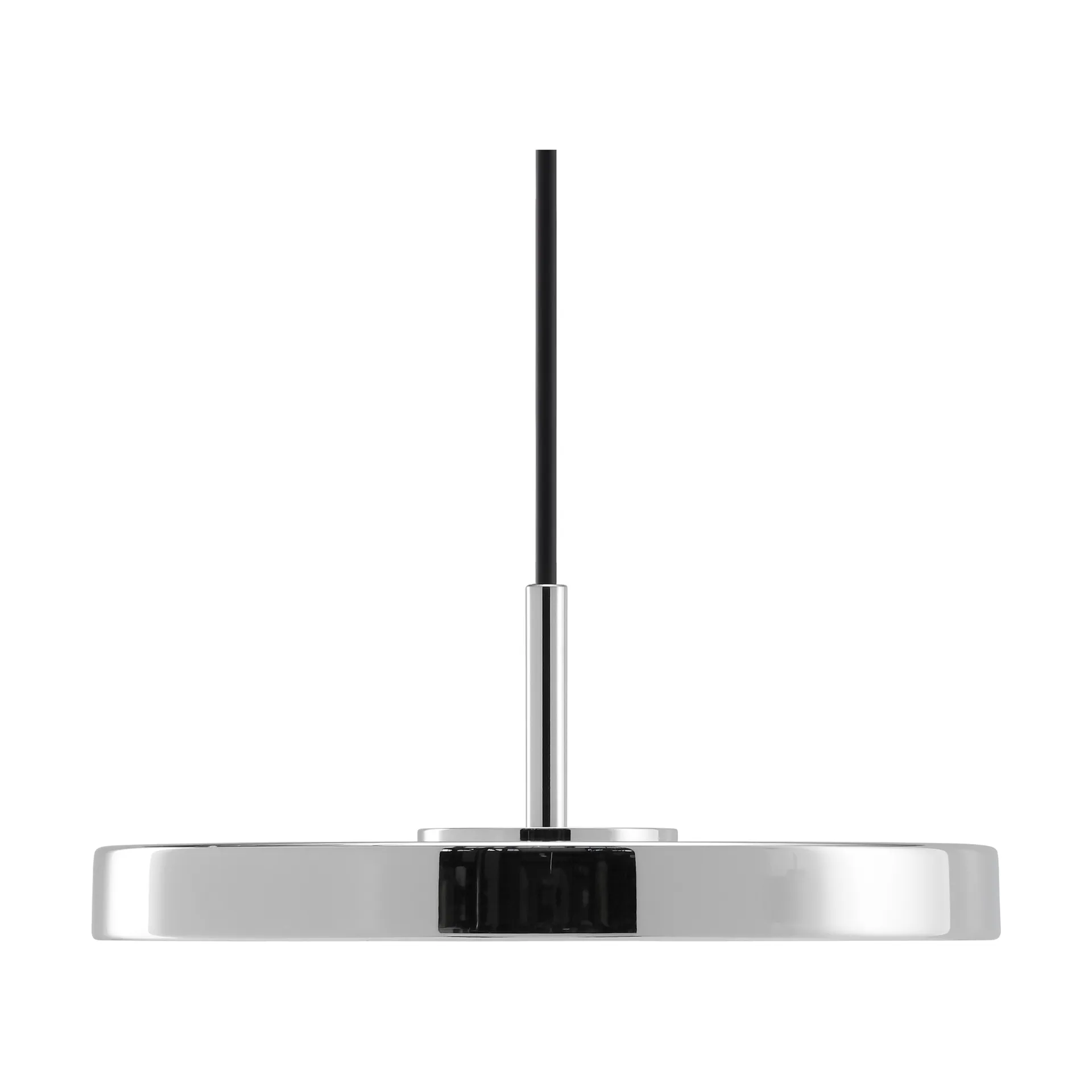 Lampa wisząca Asteria Micro, Polerowana stal-stalowa góra Umage