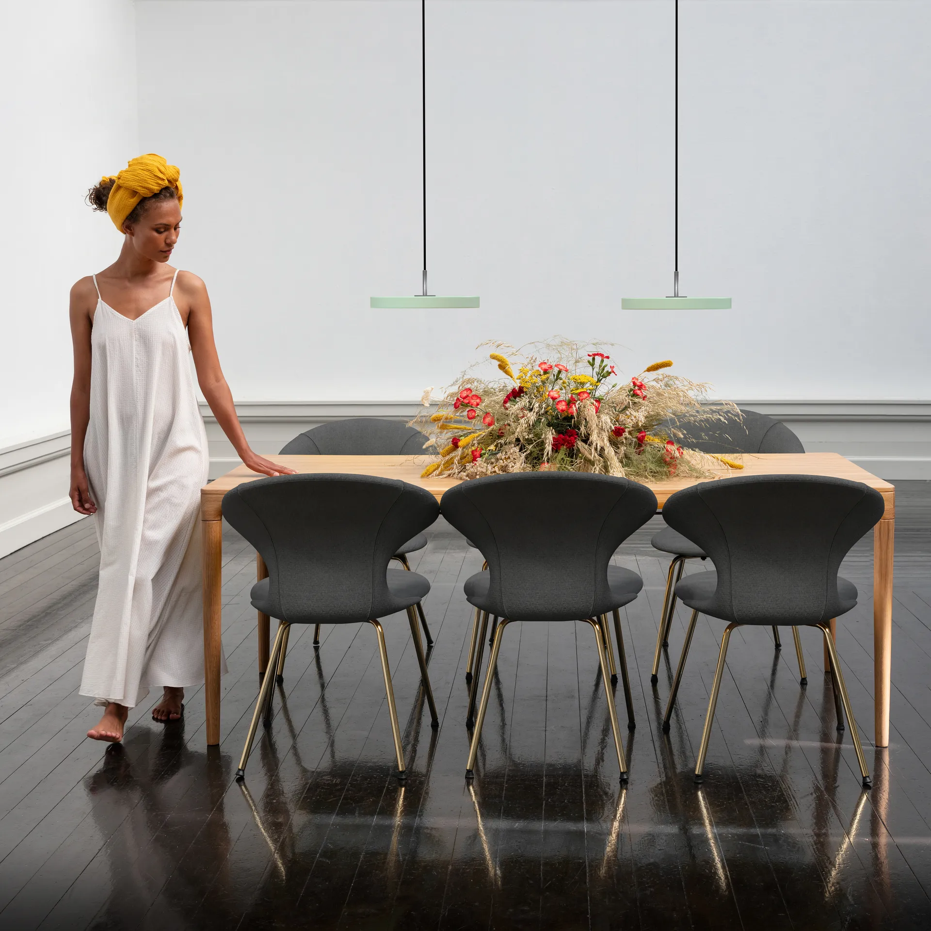 Lampa wisząca Asteria Mini, Nuance olive Umage