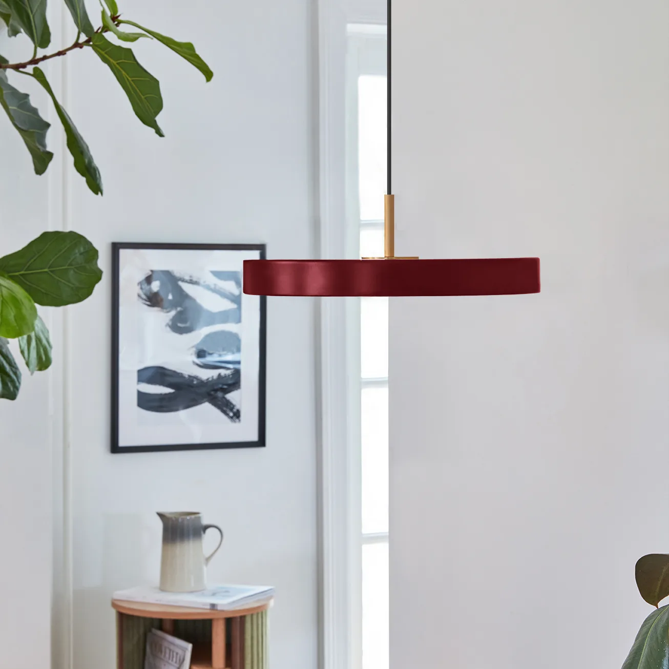 Lampa wisząca Asteria Mini, Ruby red Umage