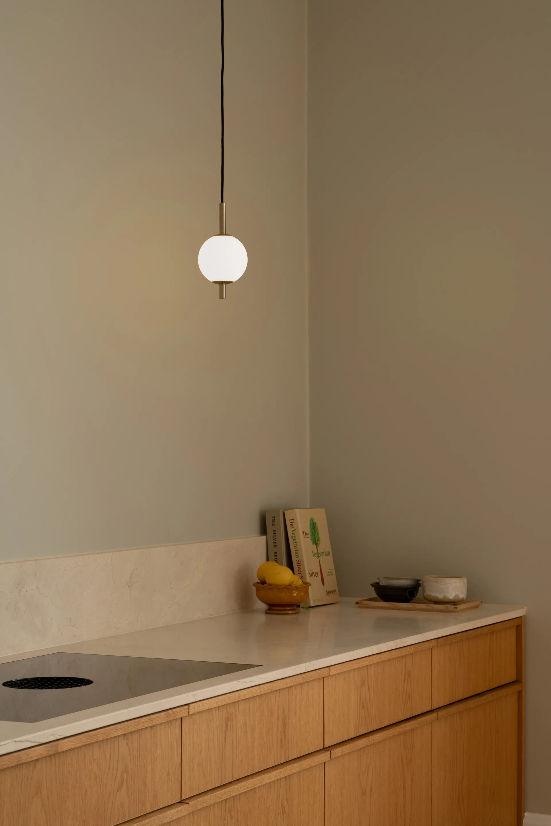 Lampa wisząca Audrey 1, Mosiądz Umage