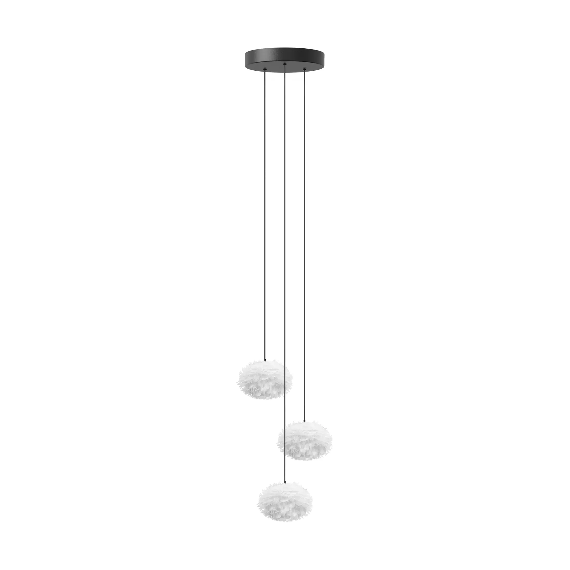 Lampa wisząca Eos Nano, Biały, cluster 3 Umage
