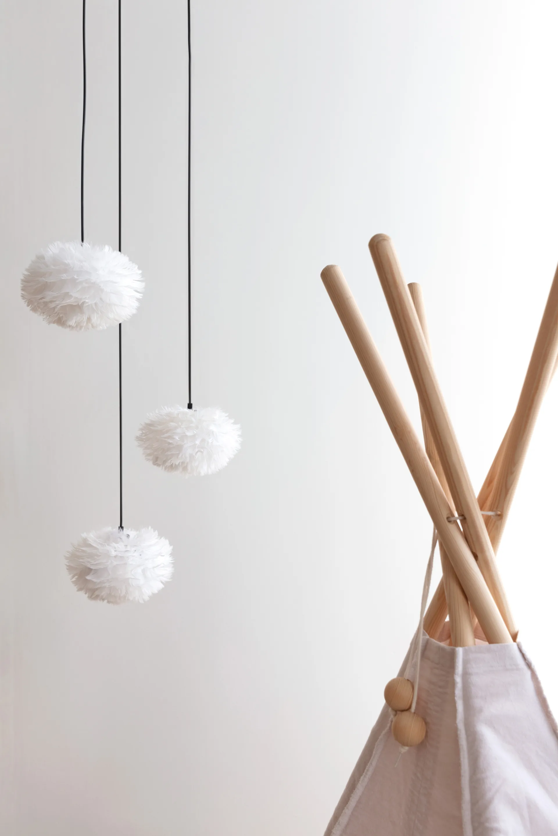 Lampa wisząca Eos Nano, Biały, cluster 3 Umage