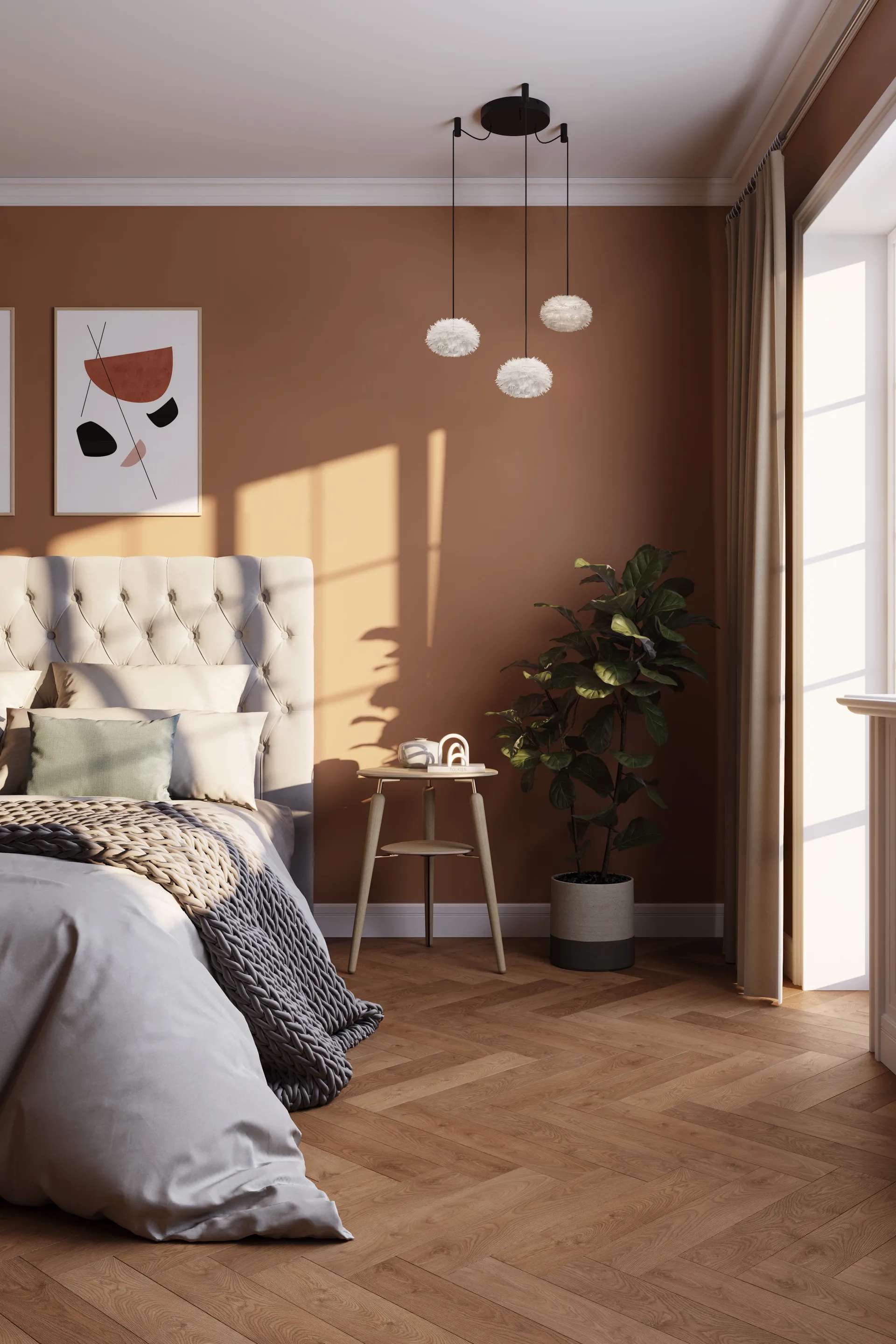 Lampa wisząca Eos Nano, Biały, cluster 3 Umage