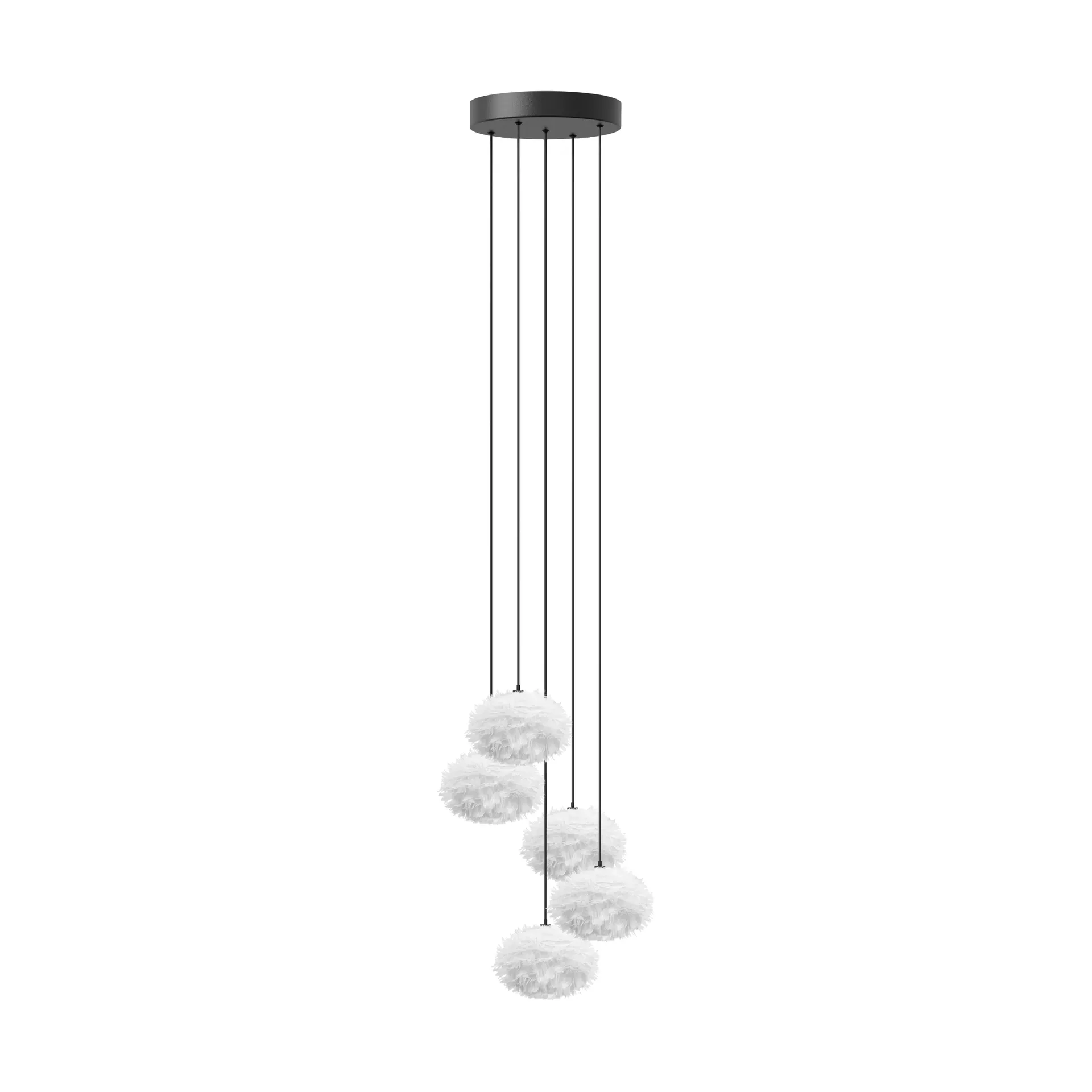 Lampa wisząca Eos Nano, Biały, cluster 5 Umage