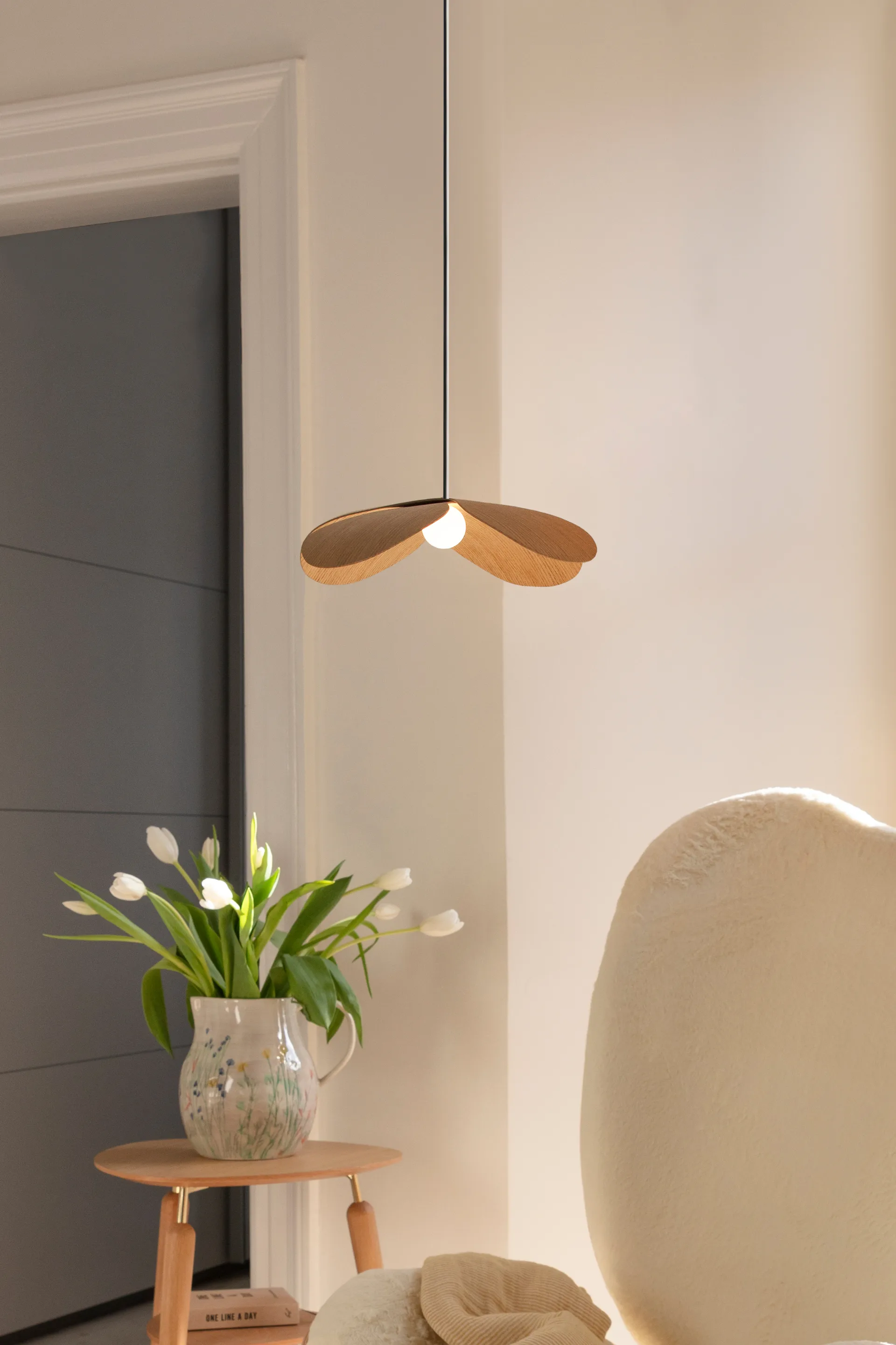 Lampa wisząca Forget Me Not średnia, Dąb Umage
