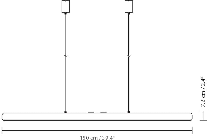 Lampa wisząca Hazel Branch 1,5m, Black-brass Umage